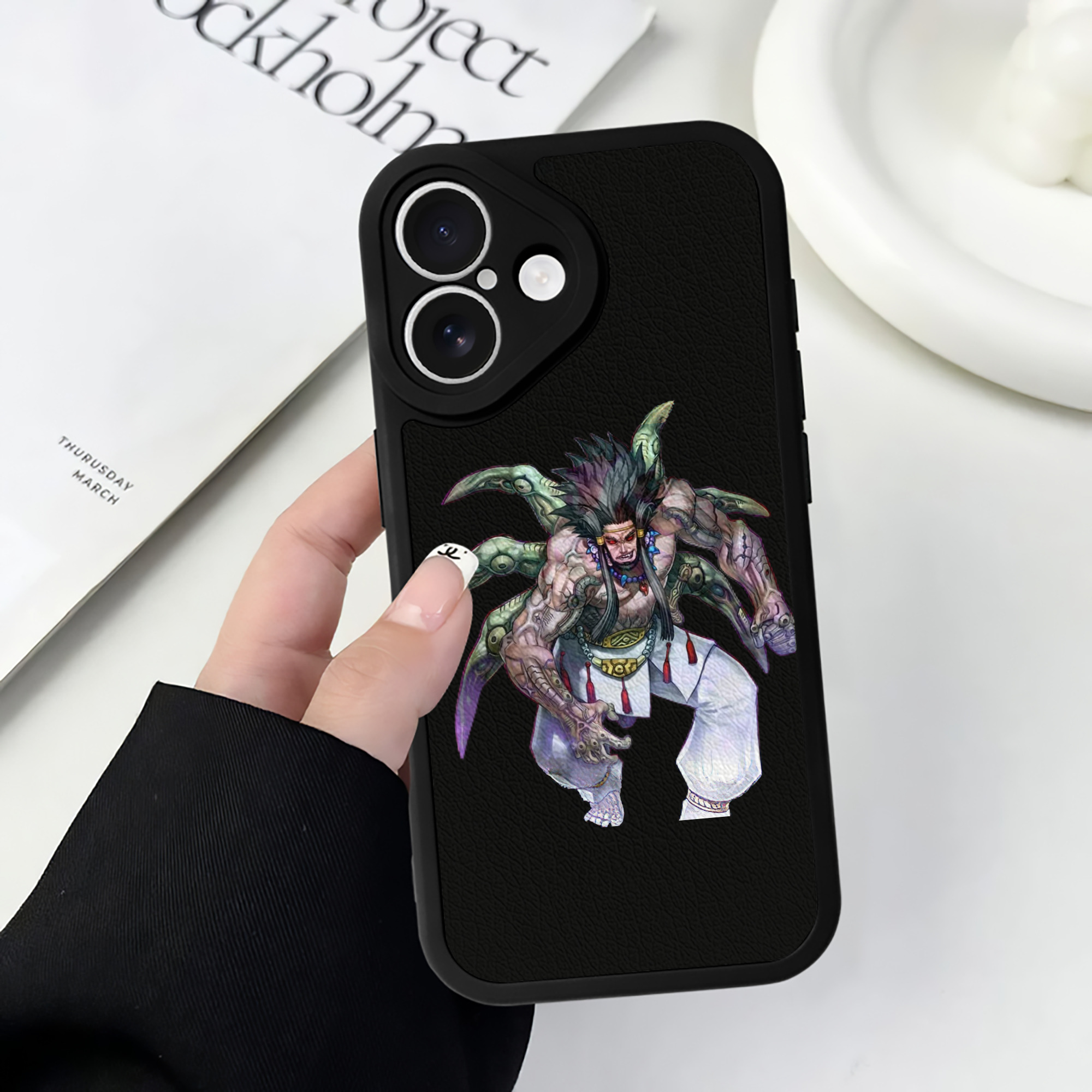遊☆戯☆王 Yu-Gi-Oh! 【iPhone 16シリーズ対応】シリコンスマホケース（レザー調） 材質：シリコン